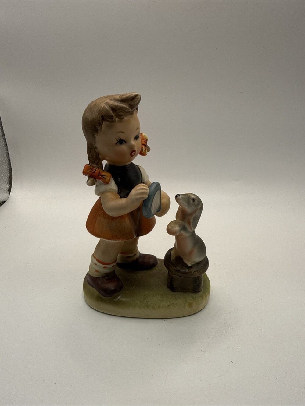 Vintage Erich Stauffer Girl Performing Trained Dog Figurine 55/1543 Japan *